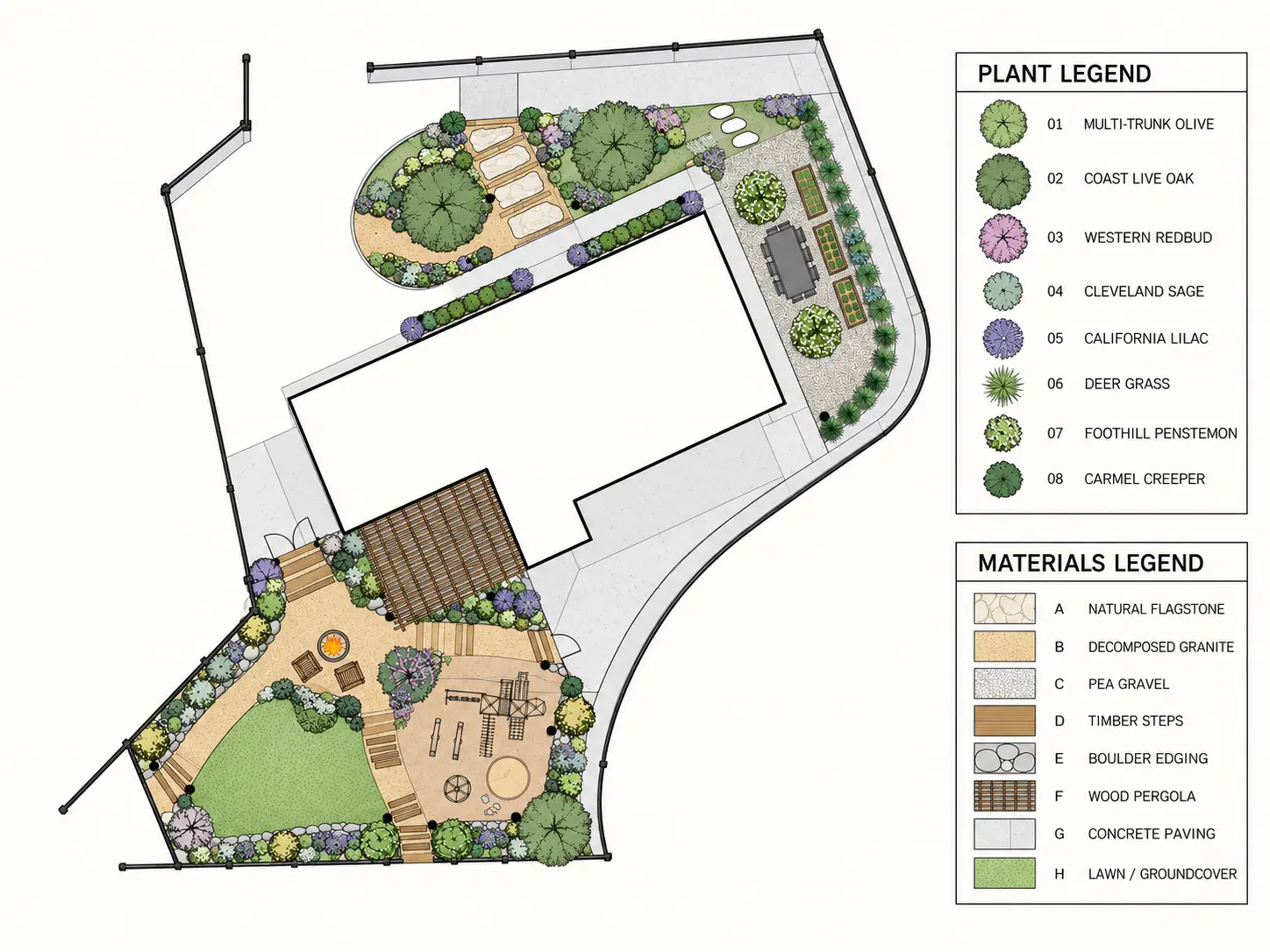 CRAFTERRA technical landscape CAD plan