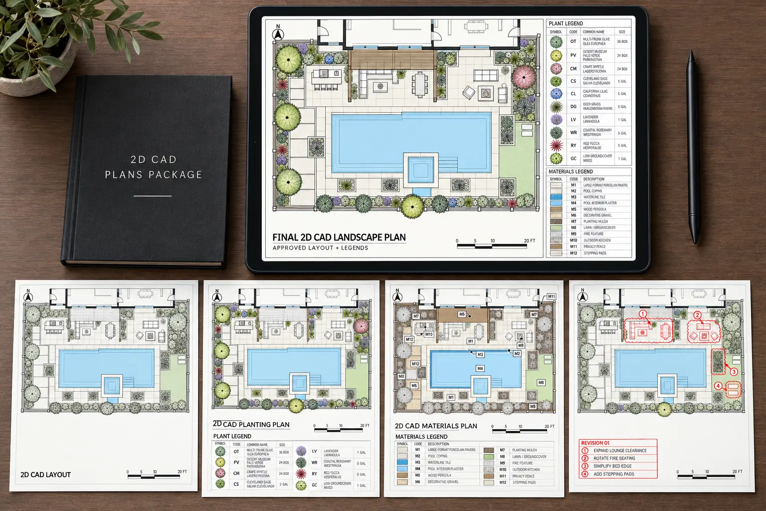 Completed CRAFTERRA landscape design sheet